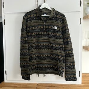 The North Face Aztec print 1/4 zip.